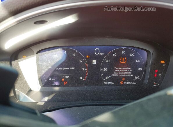 2HGFE1F96NH300606 2022 HONDA CIVIC Red Սարքավորումների վահանակի տեսք