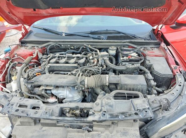 2HGFE1F96NH300606 2022 HONDA CIVIC Red Սալոնի հետևի տեսք