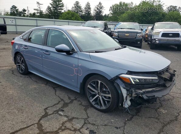 2HGFE1F96NH302226 2022 HONDA CIVIC Blue Передня права чверть
