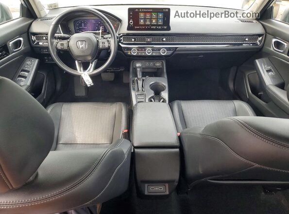 2HGFE1F96NH302226 2022 HONDA CIVIC Blue Вид панелі приладів