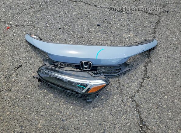 2HGFE1F96NH302226 2022 HONDA CIVIC Blue Вид підкапотного простору
