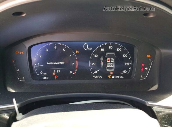 2HGFE1F96RH335300 2024 HONDA CIVIC Black Вид щитка приладів