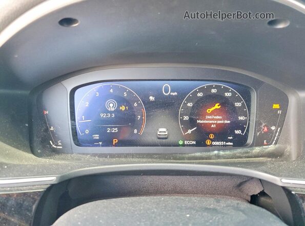 2HGFE1F97PH323850 2023 HONDA CIVIC Black Instrument cluster view