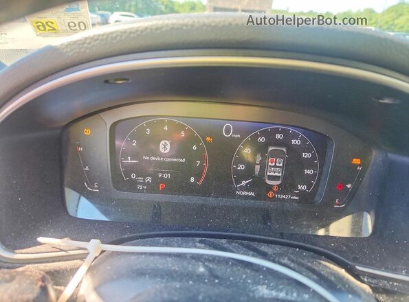 2HGFE1F98NH301496 2022 HONDA CIVIC Red Vista del cuadro de instrumentos