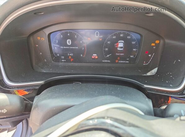 2HGFE1F98RH333953 2024 HONDA CIVIC Gray Вид щитка приладів