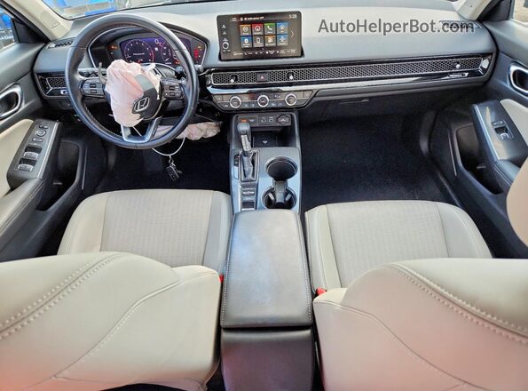 2HGFE1F99NH317318 2022 HONDA CIVIC Gray წინა პანელის ხედი