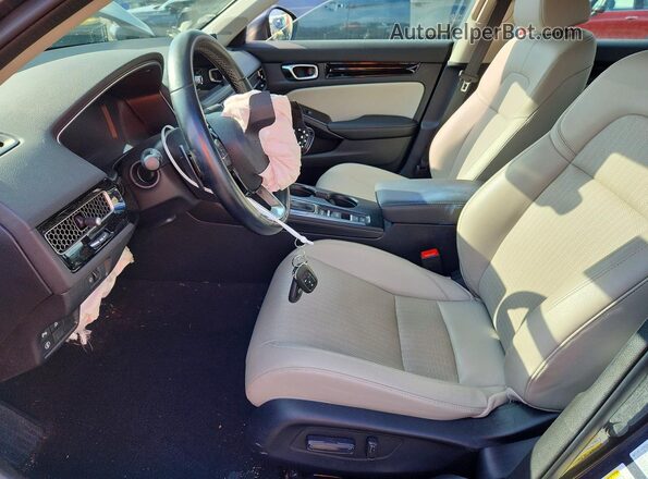 2HGFE1F99NH317318 2022 HONDA CIVIC Gray წინა სალონის ხედი