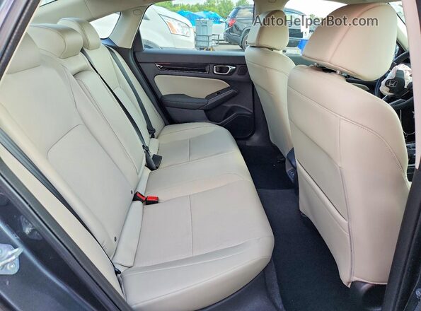 2HGFE1F99NH317318 2022 HONDA CIVIC Gray უკანა სავარძლების ხედი