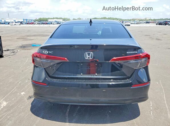 2HGFE1F99NH329291 2022 HONDA CIVIC Black Вид ззаду