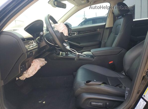 2HGFE1F99NH329291 2022 HONDA CIVIC Black Вид салону спереду