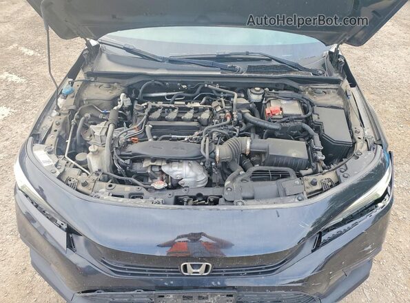 2HGFE1F99PH000433 2023 HONDA CIVIC Black Widok wnętrza z tyłu