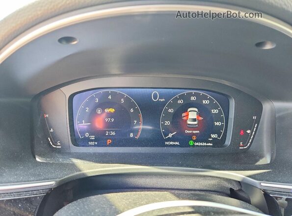 2HGFE1F99PH300294 2023 HONDA CIVIC Blue Widok zestawu wskaźników