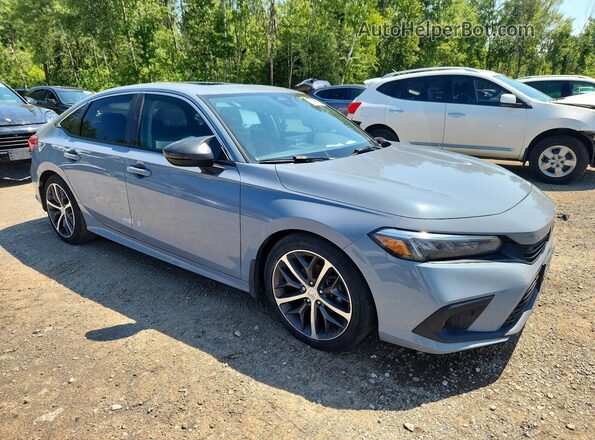 2HGFE1F9XNH000437 2022 HONDA CIVIC Gray Przód prawy