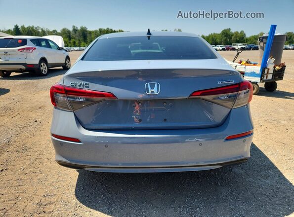 2HGFE1F9XNH000437 2022 HONDA CIVIC Gray Widok z tyłu
