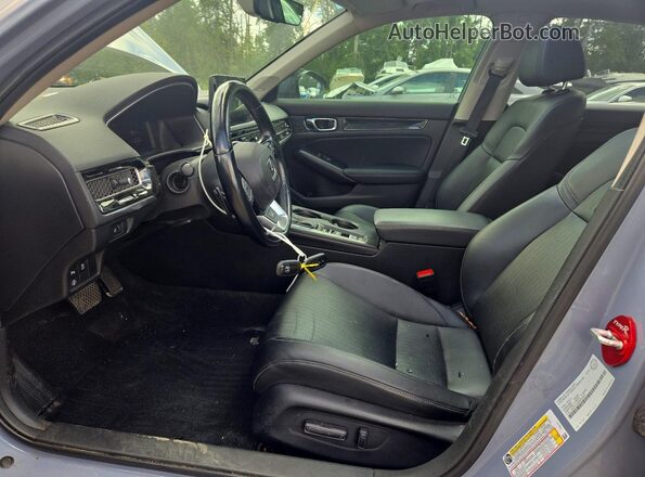 2HGFE1F9XNH000437 2022 HONDA CIVIC Gray Widok wnętrza z przodu