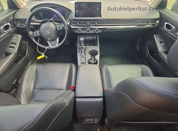 2HGFE1F9XNH000437 2022 HONDA CIVIC Gray Widok deski rozdzielczej