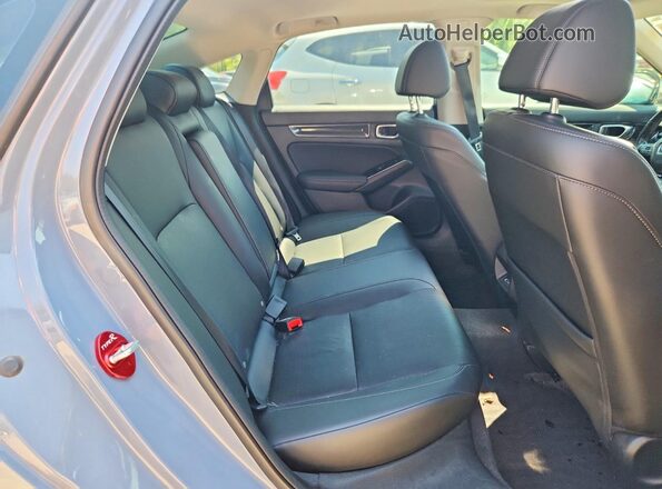 2HGFE1F9XNH000437 2022 HONDA CIVIC Gray Widok tylnych siedzeń