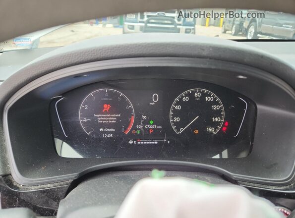2HGFE2F20NH523104 2022 HONDA CIVIC Белый Вид щитка приборов