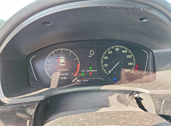 2HGFE2F20TH544029 2026 HONDA CIVIC Gray Widok zestawu wskaźników