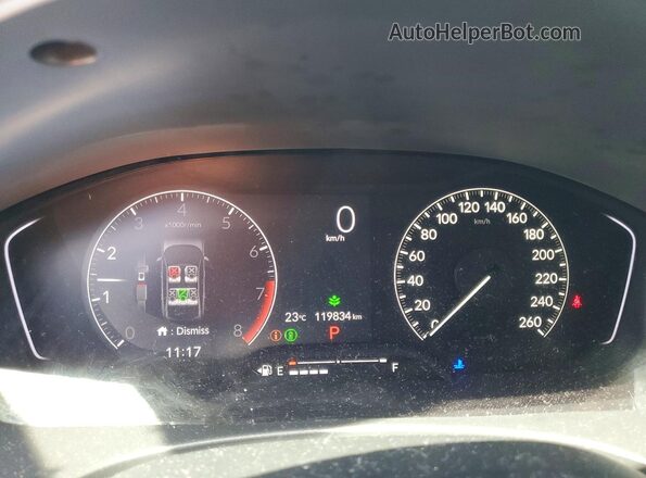 2HGFE2F22NH113257 2022 HONDA CIVIC White Սարքավորումների վահանակի տեսք