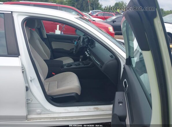2HGFE2F22NH551907 2022 HONDA CIVIC White Widok wnętrza z przodu