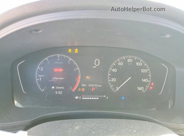 2HGFE2F22SH572414 2025 HONDA CIVIC Red Instrument cluster view