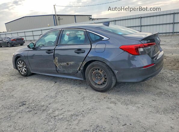 2HGFE2F23NH510573 2022 HONDA CIVIC Charcoal Trasero izquierdo