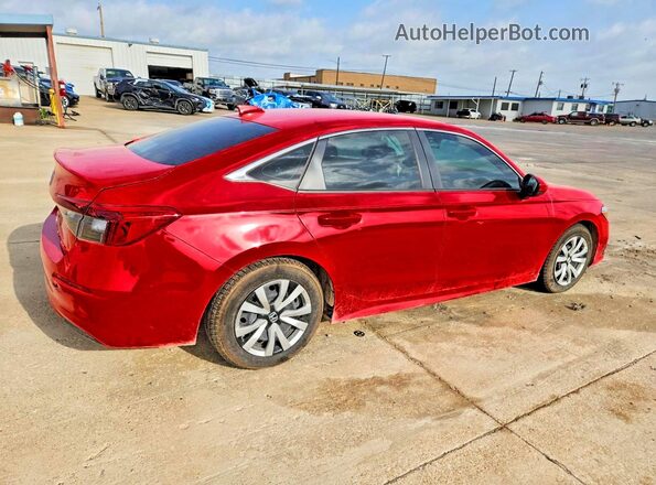 2HGFE2F23NH548014 2022 HONDA CIVIC Red Rear right