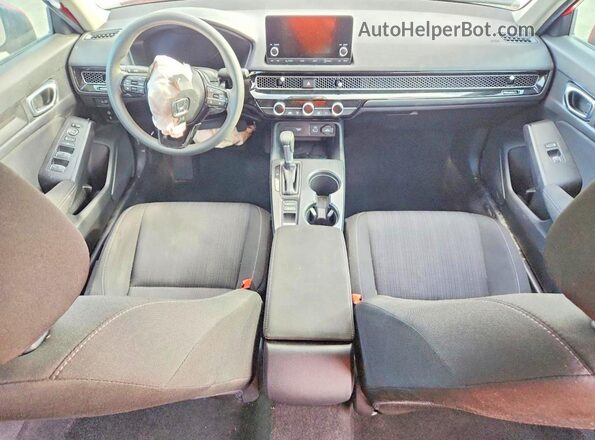 2HGFE2F23NH548014 2022 HONDA CIVIC Red Dashboard view