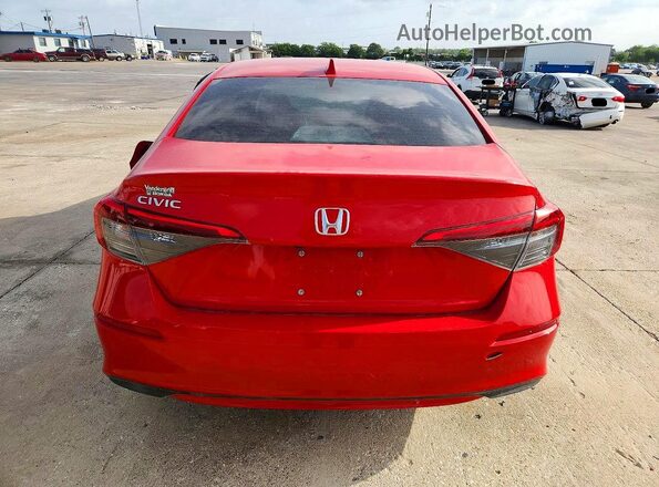2HGFE2F23NH548014 2022 HONDA CIVIC Red Rear view
