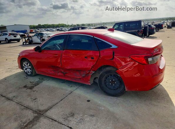 2HGFE2F23NH548014 2022 HONDA CIVIC Red Rear left