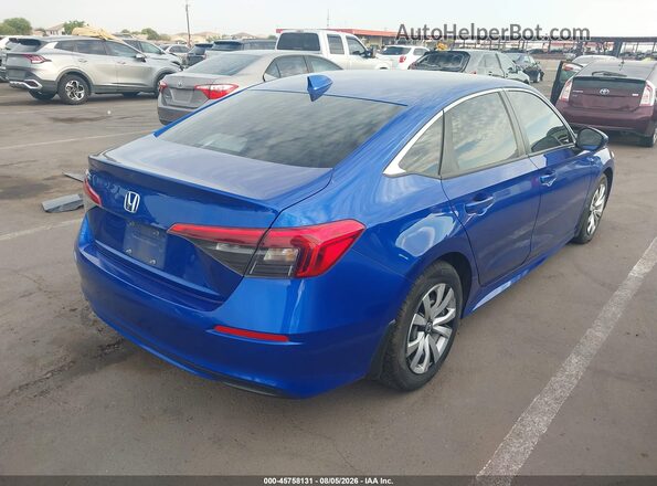 2HGFE2F23NH583605 2022 HONDA CIVIC Blue უკანა მარჯვენა