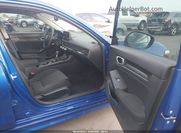 2HGFE2F23NH583605 2022 HONDA CIVIC Blue წინა სალონის ხედი