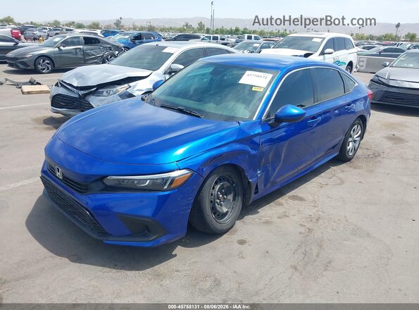 2HGFE2F23NH583605 2022 HONDA CIVIC Blue წინა ხედი