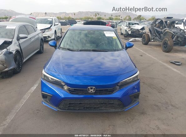 2HGFE2F23NH583605 2022 HONDA CIVIC Blue ხელსაწყოთა პანელის ხედი