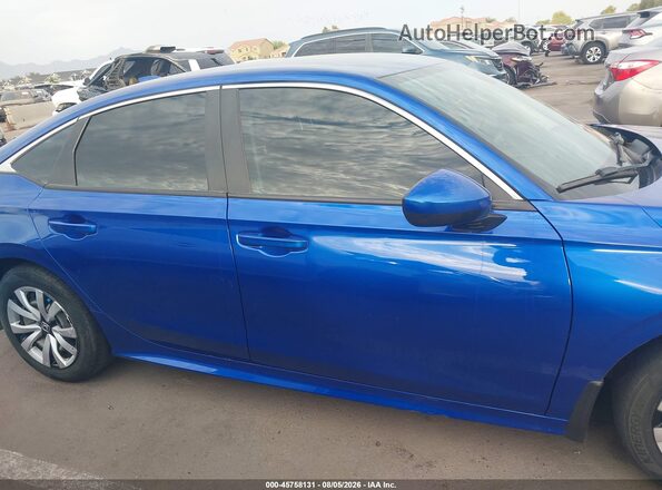2HGFE2F23NH583605 2022 HONDA CIVIC Blue უკანა სალონის ხედი