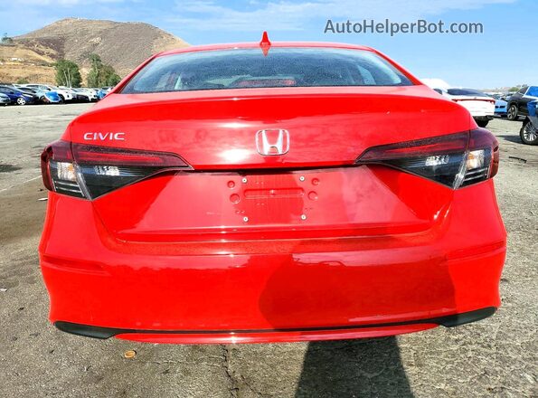 2HGFE2F23TH515625 2026 HONDA CIVIC Красный Вид сзади
