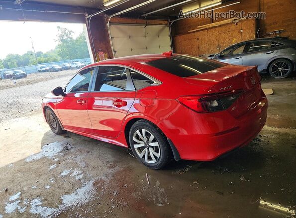2HGFE2F24NH522764 2022 HONDA CIVIC Красный Задняя левая четверть