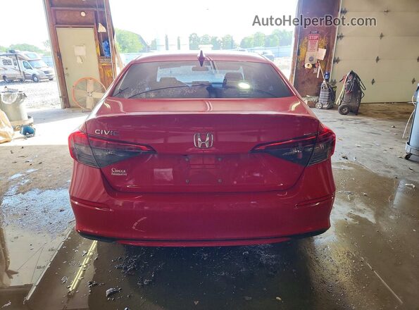 2HGFE2F24NH522764 2022 HONDA CIVIC Красный Вид сзади