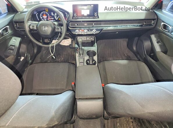 2HGFE2F24NH522764 2022 HONDA CIVIC Красный Вид панели приборов