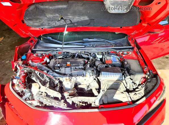 2HGFE2F24NH522764 2022 HONDA CIVIC Красный Вид задней части салона
