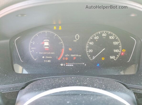 2HGFE2F24PH538126 2023 HONDA CIVIC White ხელსაწყოთა პანელის ხედი