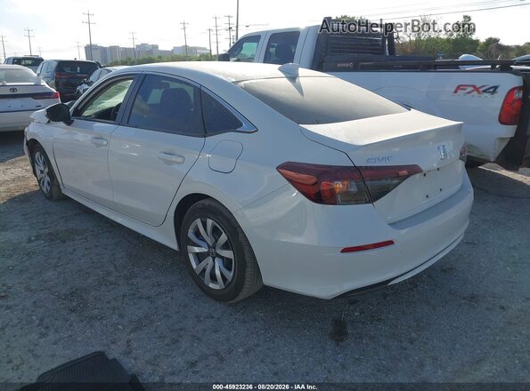 2HGFE2F24TH574344 2026 HONDA CIVIC White Rear left
