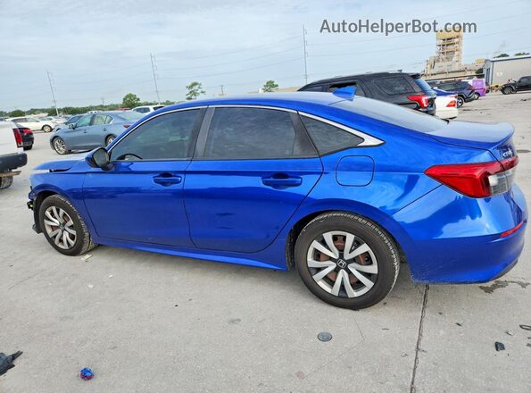 2HGFE2F25NH506377 2022 HONDA CIVIC Blue უკანა მარცხენა