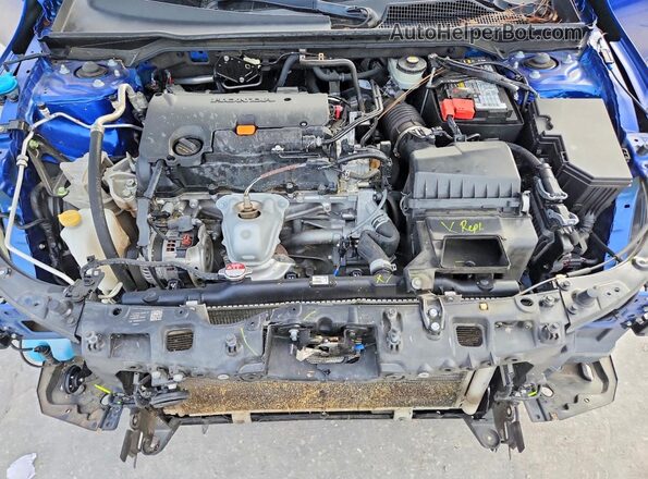 2HGFE2F25NH506377 2022 HONDA CIVIC Blue უკანა სალონის ხედი