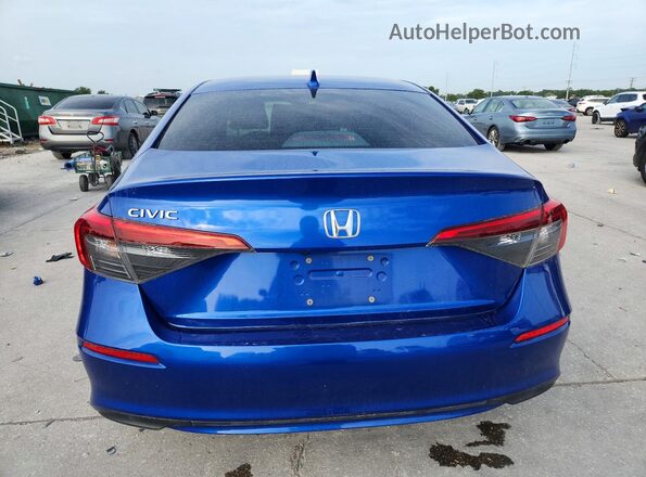 2HGFE2F25NH506377 2022 HONDA CIVIC Blue უკანა ხედი