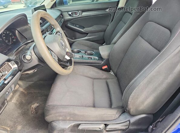 2HGFE2F25NH506377 2022 HONDA CIVIC Blue წინა სალონის ხედი