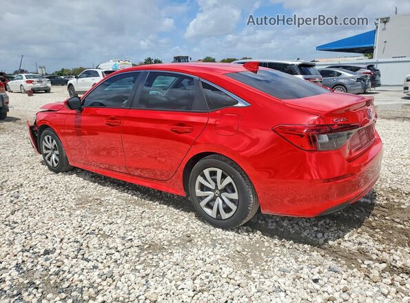 2HGFE2F25PH559793 2023 HONDA CIVIC Red Հետևի ձախ