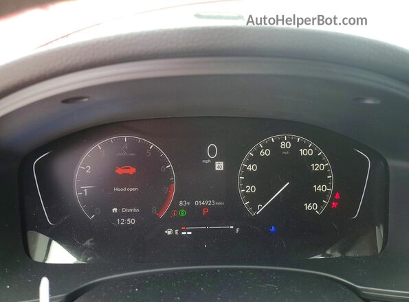 2HGFE2F25PH559793 2023 HONDA CIVIC Red Սարքավորումների վահանակի տեսք