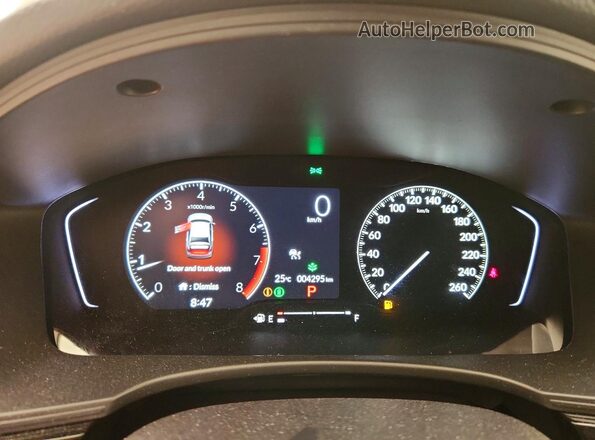 2HGFE2F25TH108891 2026 HONDA CIVIC Black Вид щитка приладів